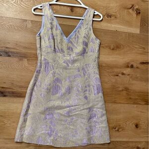 Gold and Lavender Dress